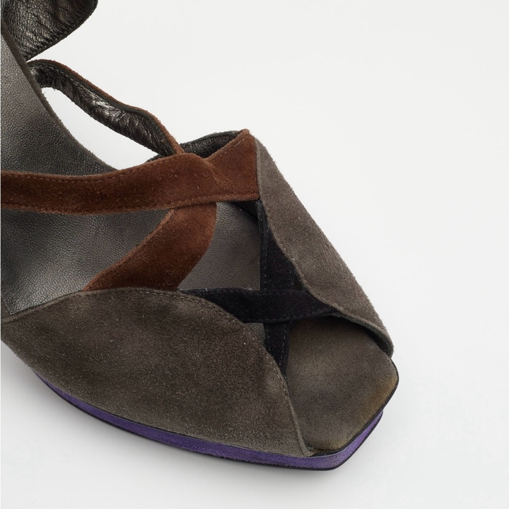 Prada Multicolor Suede Peep Toe Ankle Strap
Sandals Size 38 (7.5 US) - Picture 4 of 5